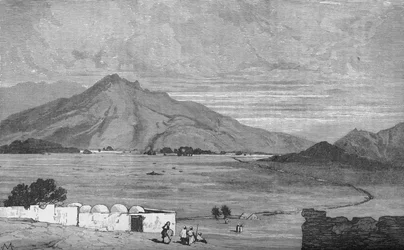El campo de batalla de Maiwand, c1880