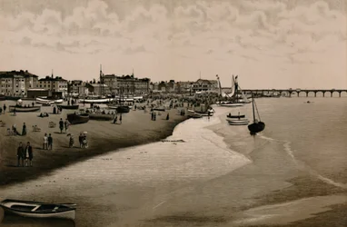 La playa, Yarmouth, c1880