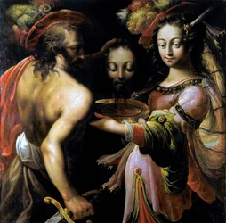 La decapitación de Juan el Bautista, c1630