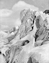 La cordillera de Bernina, Alpes