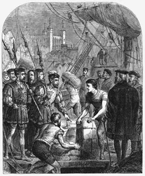 La Biblia siendo contrabandeada a Inglaterra, 1536 1877
