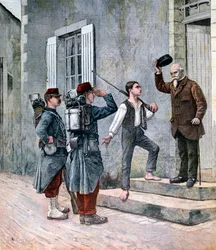 El billete, después de una pintura de Cres, 1892