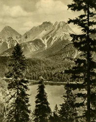 El Blindsee y el Paso Fern, Tirol, Austria, c1935