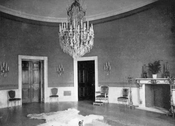 La sala azul en la Casa Blanca, Washington DC, EE.UU., 1908