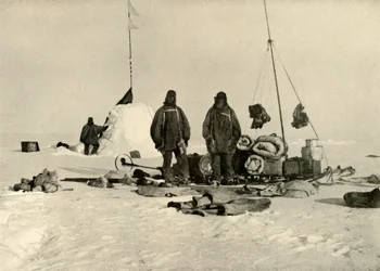 El depósito Bluff, febrero de 1909