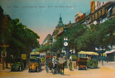 El Boulevard des Italiens, París, c1920