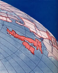 Las Islas Británicas y el Norte de Europa a las 6pm en el día del solsticio de verano, 1935