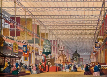 La Nave Británica en la Gran Exposición de 1851, El Palacio de Cristal, c1854