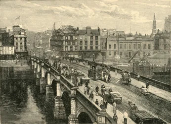 El Puente Broomielaw, Glasgow, 1898
