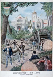 El pabellón canadiense en la Exposición Universal de 1900, París, 1900