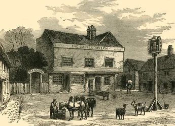 La Taberna del Castillo, Kentish Town Road, en 1800, c1876