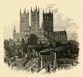 La catedral, desde el suroeste, 1898