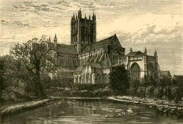 La Catedral, desde el Swan Pool, 1898