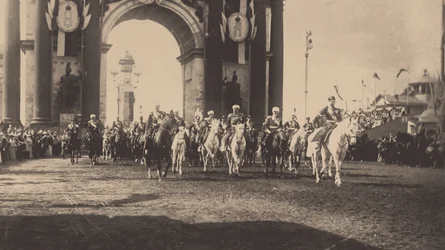 La entrada ceremonial de Nicolás II en Moscú el 9 de mayo de 1896, 1896