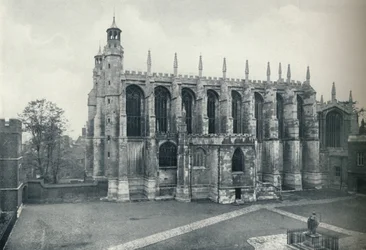 La capilla, desde el techo de Long Chamber, 1926