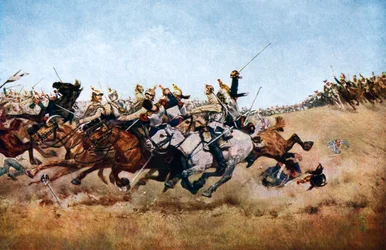 La carga de los coraceros en Rezonville, 1870, c1920