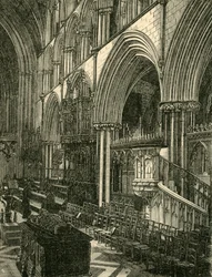 El Coro de la Catedral de Worcester, 1898