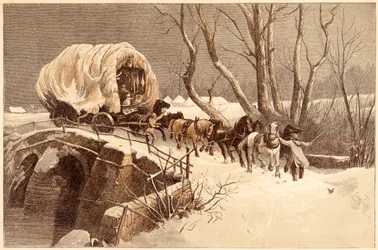 El carro de Navidad, 1866