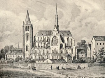 La Iglesia y Parte de la Abadía de San Víctor, 1915