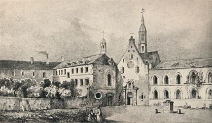 La Iglesia y el Convento de los Pequeños Agustinos, 1915