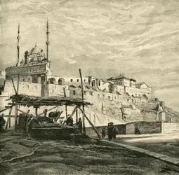 La Ciudadela de El Cairo construida por Saladino, 1890