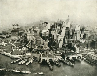 La ciudad de Nueva York vista desde el aire, 1936