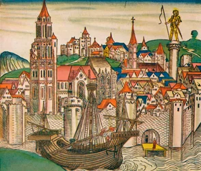 La Ciudad de Treviso con una Carraca, 1493