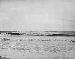 La ola peinada, costa de Nueva Jersey, c1897