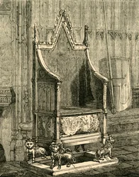La silla de la coronación, 1881.
