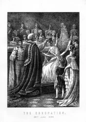 La coronación de la reina Victoria, abadía de Westminster, Londres, 28 de junio de 1838, 1899