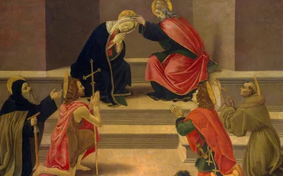 La coronación de la Virgen.