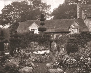 La cabaña cerca de Haddon Hall, Derbyshire, 1894