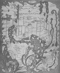 El Cottoniana o Mapa anglosajón MS Tib. BV, c. 995, 1903