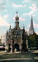 La Cruz y la Catedral, Chichester, West Sussex, principios del siglo XX