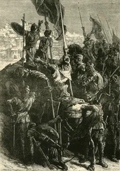 Los cruzados ante Jerusalén, 1099, 1890