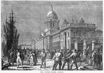 La Aduana, Dublín, siglo XIX