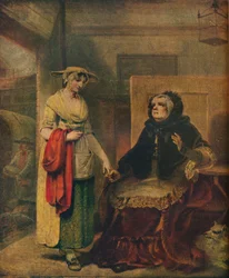 La partida de las hijas, siglo XVIII, 1921