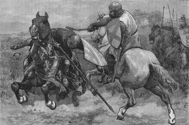 La muerte de Bohun, 16 de marzo de 1322, c1880