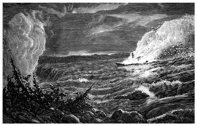 La destrucción del Caroline, 1837, c1860