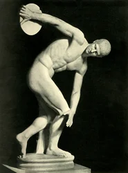 El Discóbolo de Mirón, 1908.