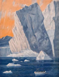 El dramático nacimiento de un iceberg gigante, 1935
