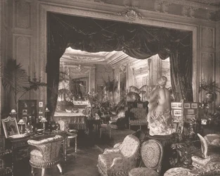 El salón en Sandringham House, Norfolk