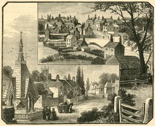 La Fuente de Agua. Calle en Broseley, 1898