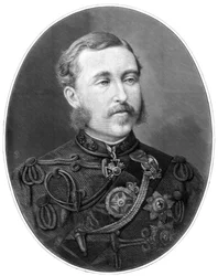 El Duque de Connaught, soldado británico, 1875