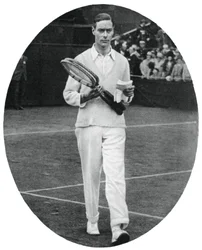 El duque de York como competidor en dobles masculinos en Wimbledon, 1926, 1937