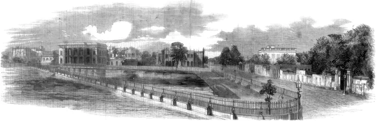 El Dunkin Bustee, Chowringhee, Calcuta, India, 1860