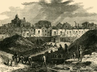Los montones de polvo, Somers Town, en 1836