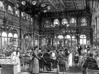 El Restaurante Duval en el Quai de Billy, París, 1889