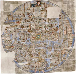 El mapa de Ebstorf, c. 1300