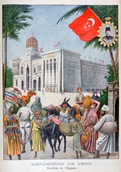 El pabellón egipcio en la Exposición Universal de 1900, París, 1900